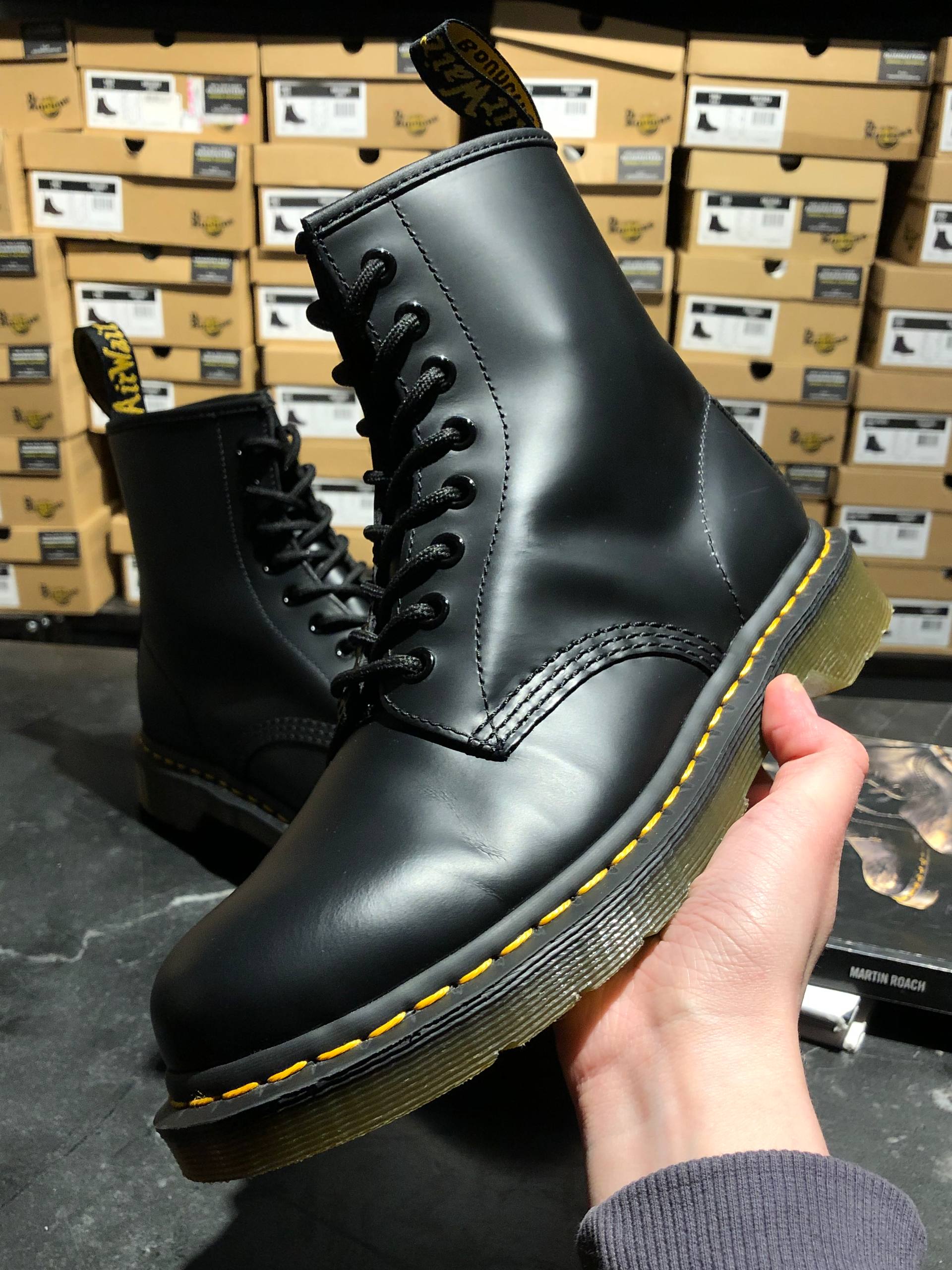 Dr. Martens 1460 - Black Smooth (UK 6 EU 40) Вживані черевики Dr. Martens 1460 - Black Smooth (UK 6½ EU 40)