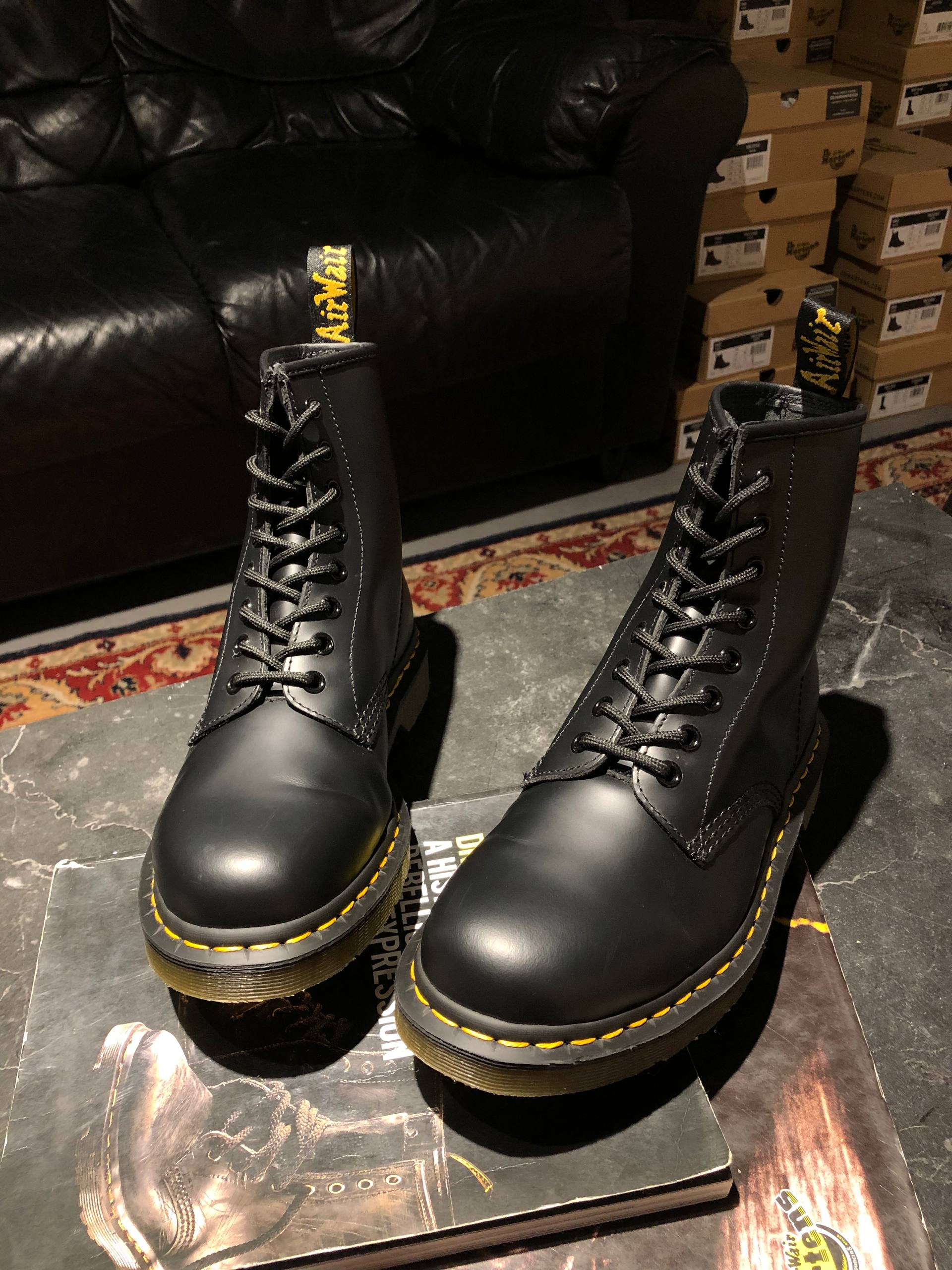 Dr. Martens 1460 - Black Smooth (UK 6 EU 40) Вживані черевики Dr. Martens 1460 - Black Smooth (UK 6½ EU 40)