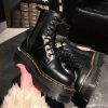 Уживані черевики Dr. Martens Jadon - Black Polished Smooth (UK 4 EU 37) в хорошому стані за доступною ціною