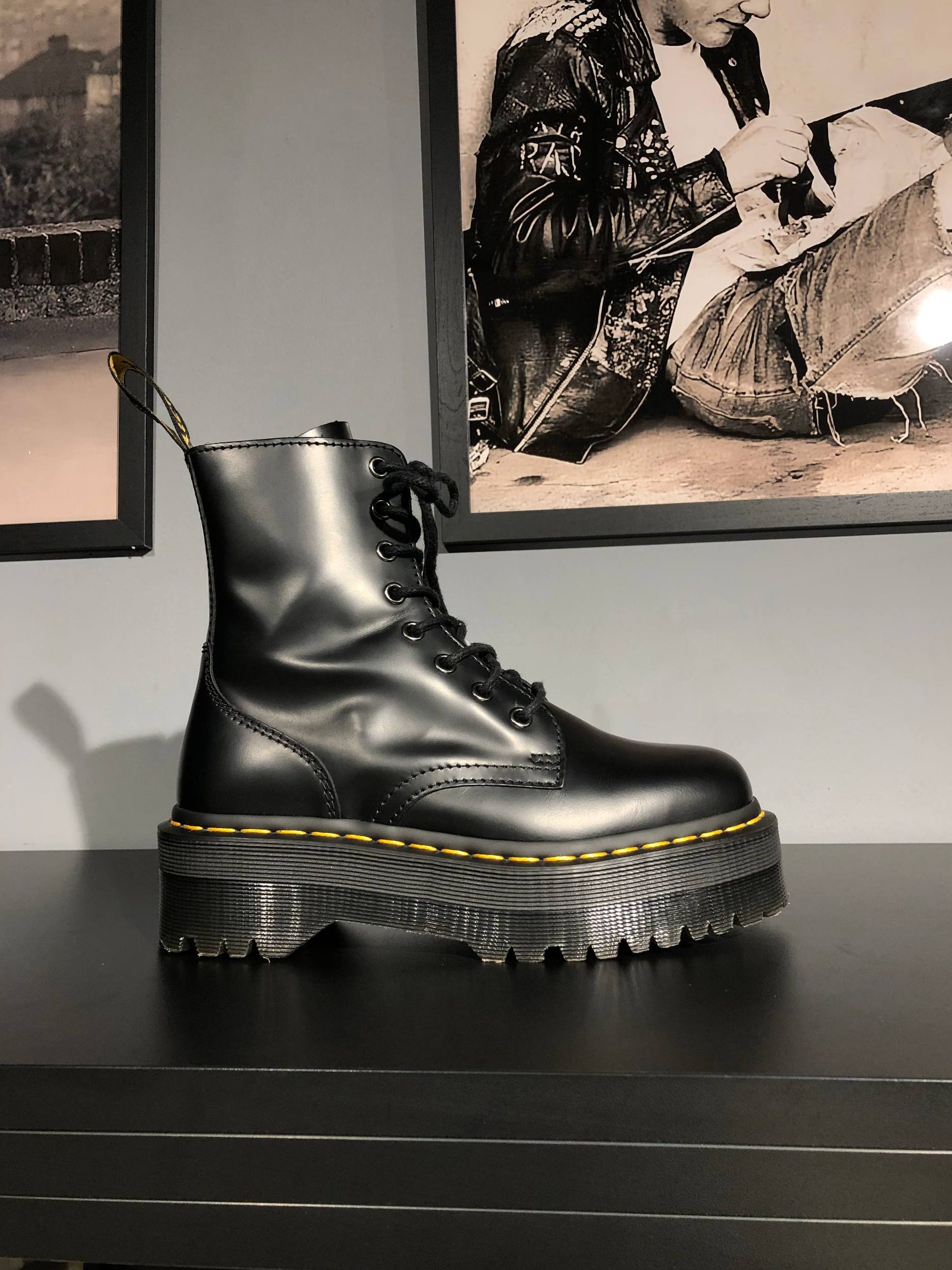 Dr. Martens Jadon - Black Polished Smooth (UK 4 EU 37) Уживані черевики Dr. Martens Jadon - Black Polished Smooth (UK 4 EU 37) в хорошому стані за доступною ціною