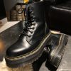 Уживані черевики Dr. Martens Jadon - Black Polished Smooth (UK 4 EU 37) в хорошому стані за доступною ціною