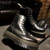 Вживані черевики Dr. Martens Jadon - Black Polished Smooth (UK 7 EU 41) в хорошому стані