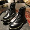 Вживані черевики Dr. Martens Jadon - Black Polished Smooth (UK 7 EU 41) в хорошому стані