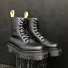 Вживані черевики Dr. Martens Jadon II Vegan - Mono Black Felix Rub-Off (UK 7 EU 41)