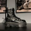 Вживані черевики Dr. Martens Jadon XL Black Haircell (UK 5 EU 38) з мінімальними ознаками експлуатації. Виготовленні з міцної шкіри на платформі.