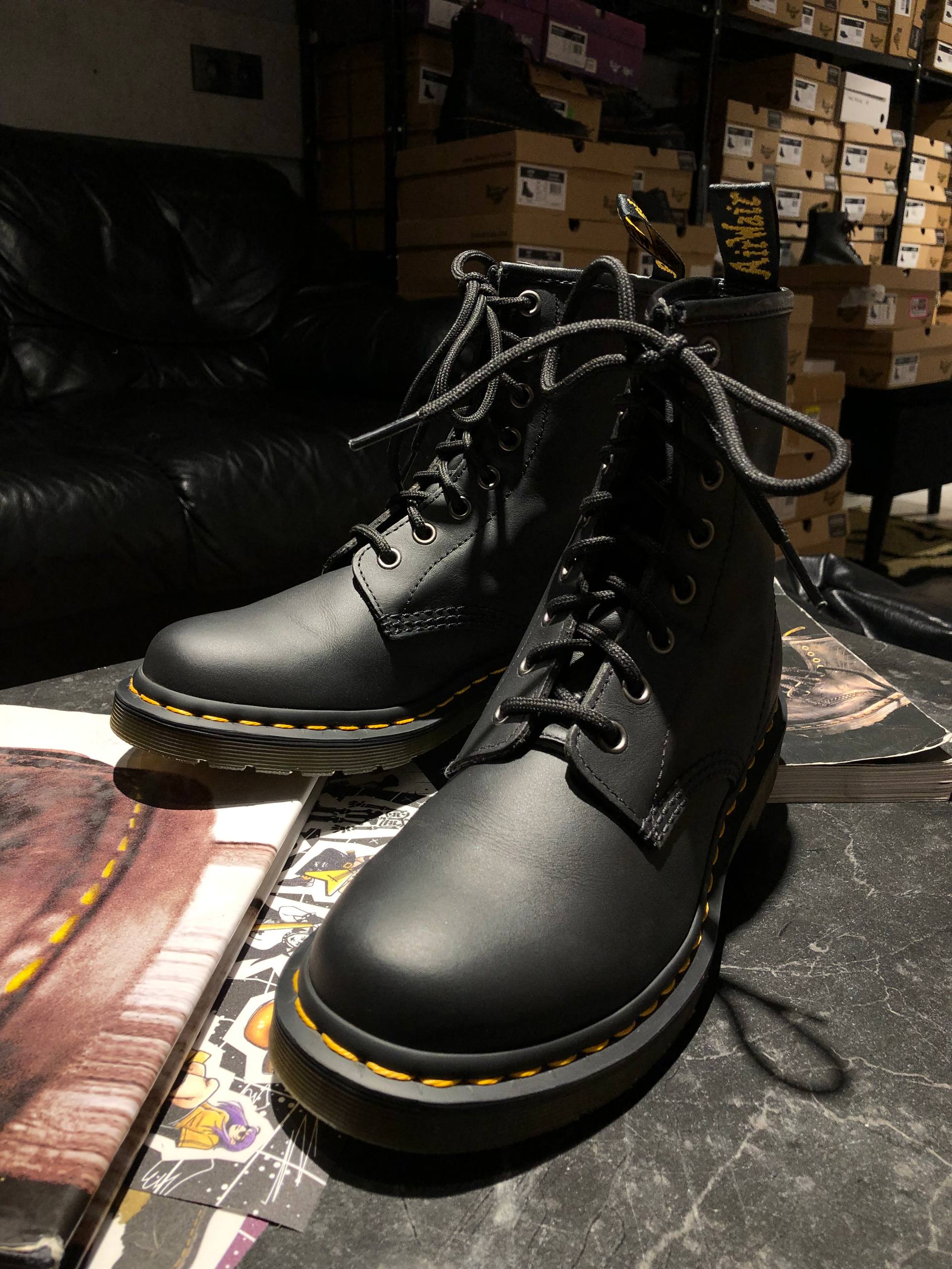 Dr. Martens 1460 W - Black Nappa (UK 5 EU 38) (13) Вживані Dr. Martens 1460 W - Black Nappa (UK 5 EU 38) в хорошому стані купити в Україні