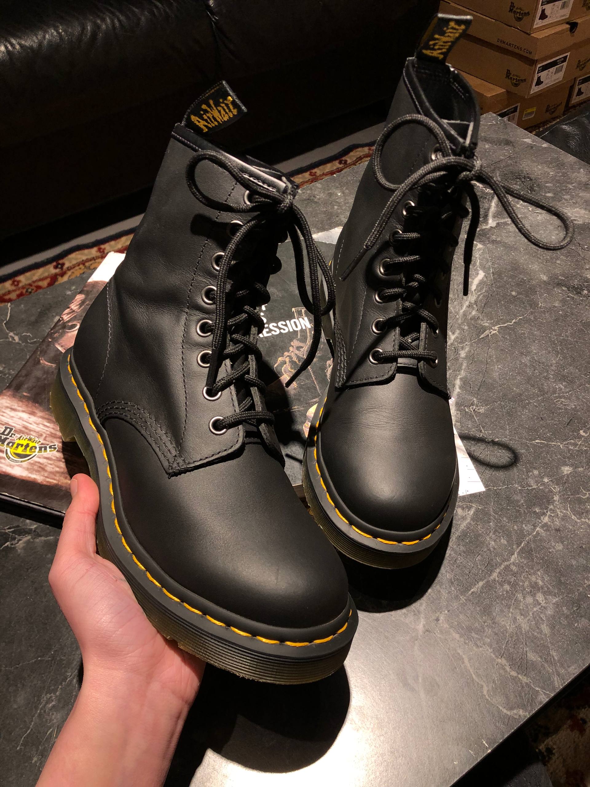 Dr. Martens 1460 W - Black Nappa (UK 5 EU 38) (7) Вживані Dr. Martens 1460 W - Black Nappa (UK 5 EU 38) в хорошому стані купити в Україні