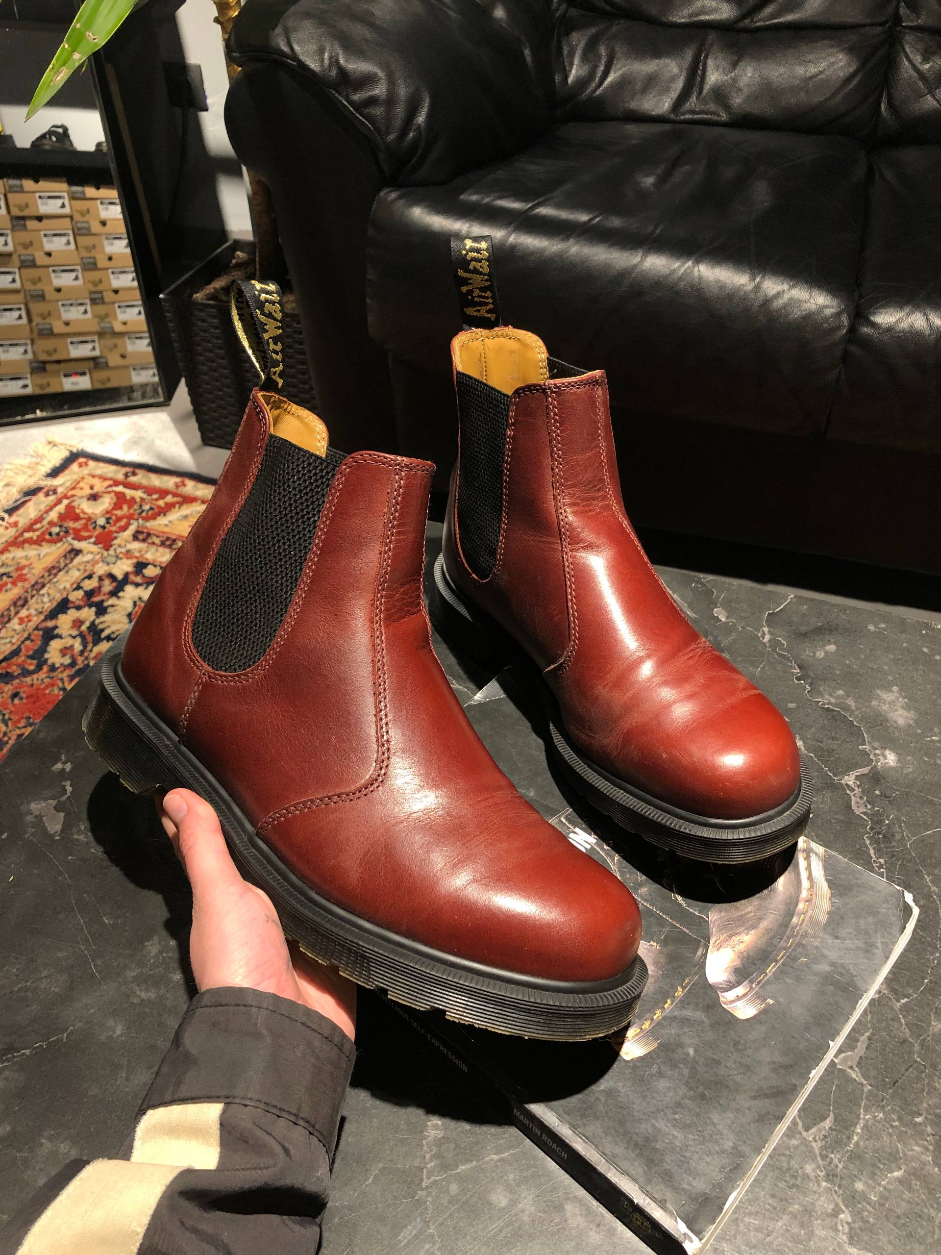 Dr. Martens 2976 ‘Made in England’ - Classic Calf Burgundy (UK 9 EU 43) (1) Вінтажні оригінальні Dr. Martens 2976 ‘Made in England’ - Classic Calf Burgundy (UK 9 EU 43) в чудовому стані купити в Україні