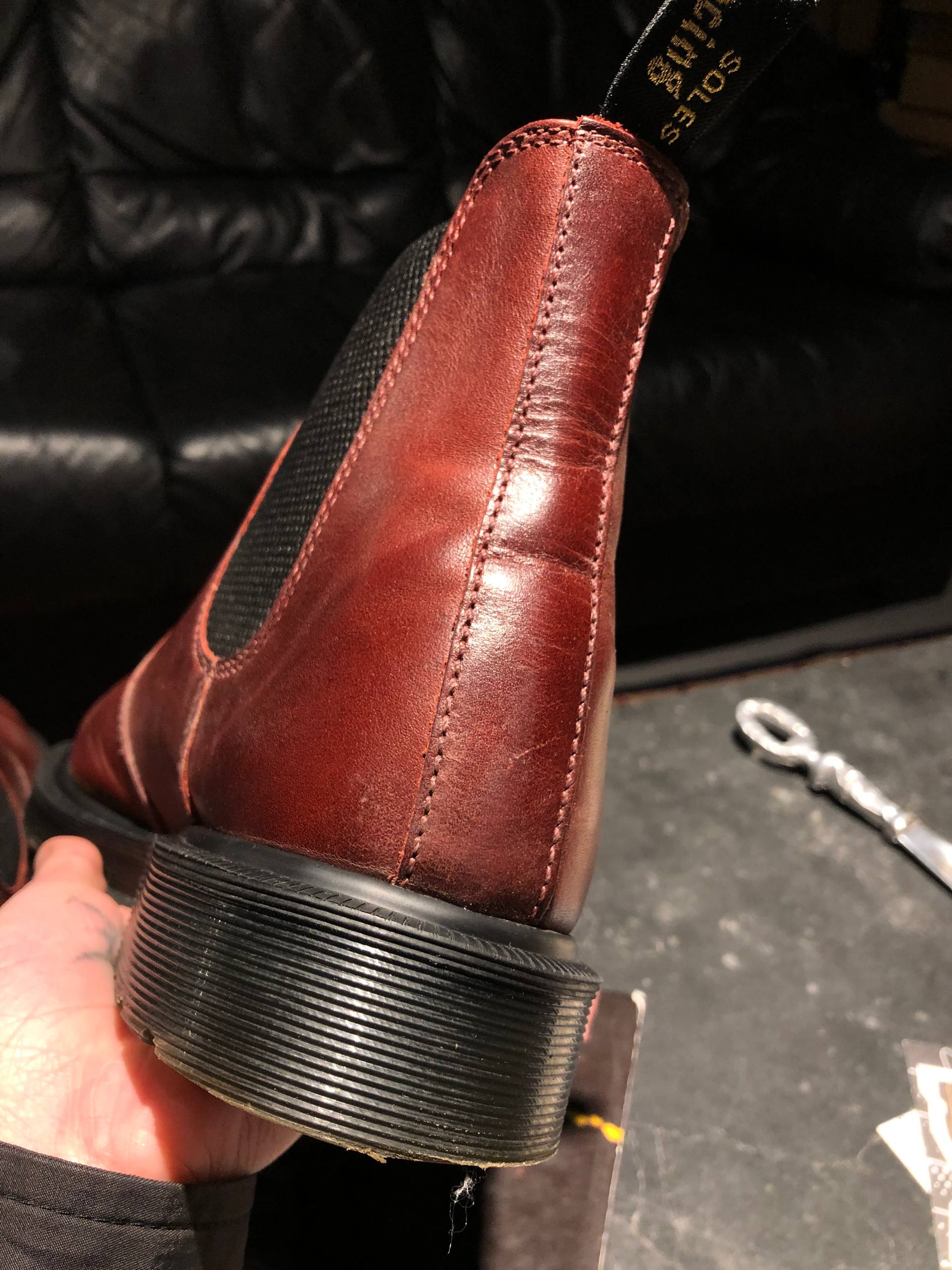 Dr. Martens 2976 ‘Made in England’ - Classic Calf Burgundy (UK 9 EU 43) (7) Вінтажні оригінальні Dr. Martens 2976 ‘Made in England’ - Classic Calf Burgundy (UK 9 EU 43) в чудовому стані купити в Україні