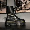 Б\у Dr. Martens Jadon Hi - Black Polished Smooth (UK 8 EU 42) в ідеальному стані, купити дешево в Україні