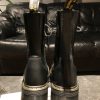 Б\у Dr. Martens Jadon Hi - Black Polished Smooth (UK 8 EU 42) в ідеальному стані, купити дешево в Україні
