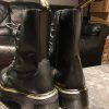 Б\у Dr. Martens Jadon Hi - Black Polished Smooth (UK 8 EU 42) в ідеальному стані, купити дешево в Україні