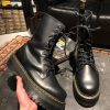 Б\у Dr. Martens Jadon Hi - Black Polished Smooth (UK 8 EU 42) в ідеальному стані, купити дешево в Україні
