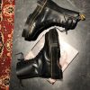 Б\у Dr. Martens Jadon Hi - Black Polished Smooth (UK 8 EU 42) в ідеальному стані, купити дешево в Україні