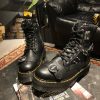 Оригінальні Dr. Martens Jadon Piercing - Black Milled Nappa (UK 10 EU 45) в хорошому стані на resale.martens.com.ua