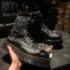 Оригінальні Dr. Martens Jadon Piercing - Black Milled Nappa (UK 10 EU 45) в хорошому стані на resale.martens.com.ua